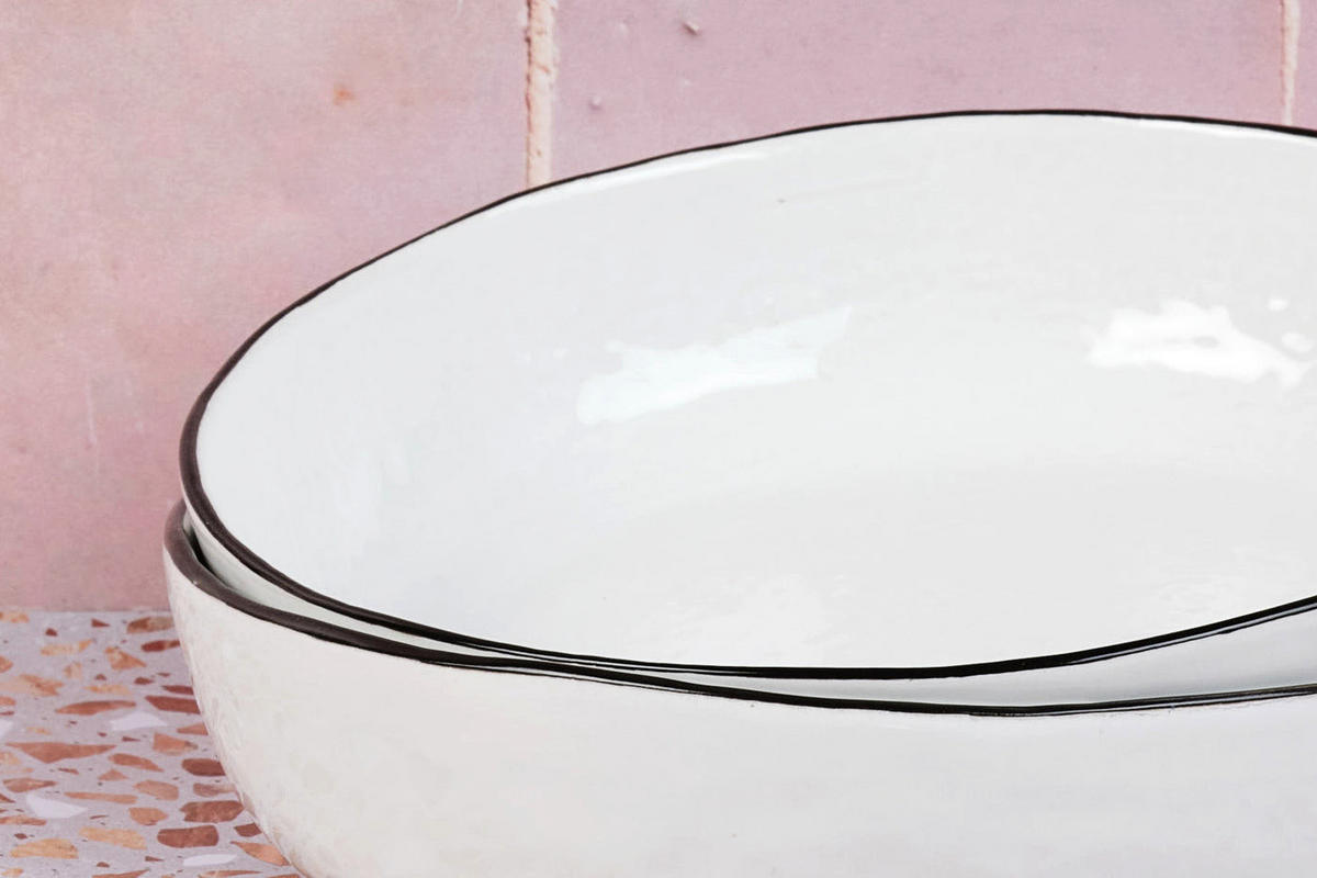 SUPPENTELLER Pure Ø21,5cm - 4er-Set - Schneeweiß - Weiß, Keramik (21.5cm) - Björn