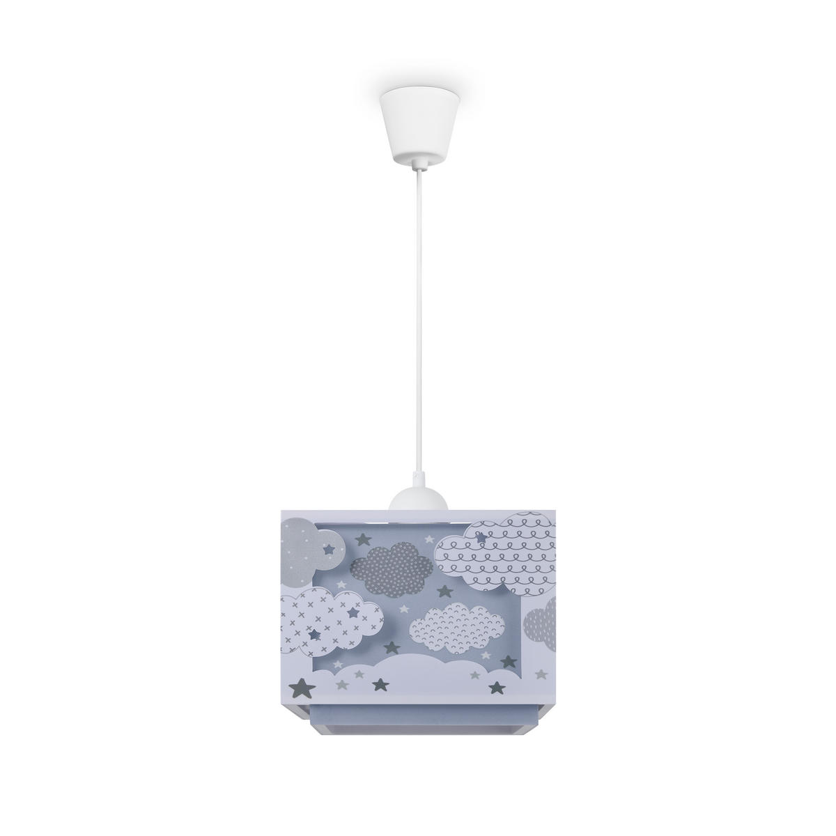 PENDELLEUCHTE Greta Pd Cloud - Blau, Kunststoff (24/24/24.9cm) - Paco Home