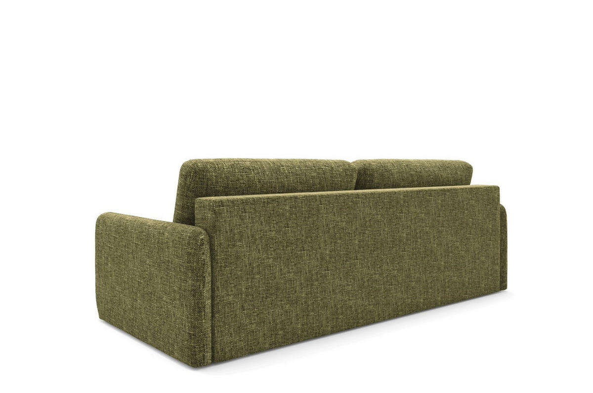 SCHLAFSOFA mit Bettkasten Olivgrün - Schwarz/Olivgrün, Holz/Holzwerkstoff (217/86/102cm) - Furnisell