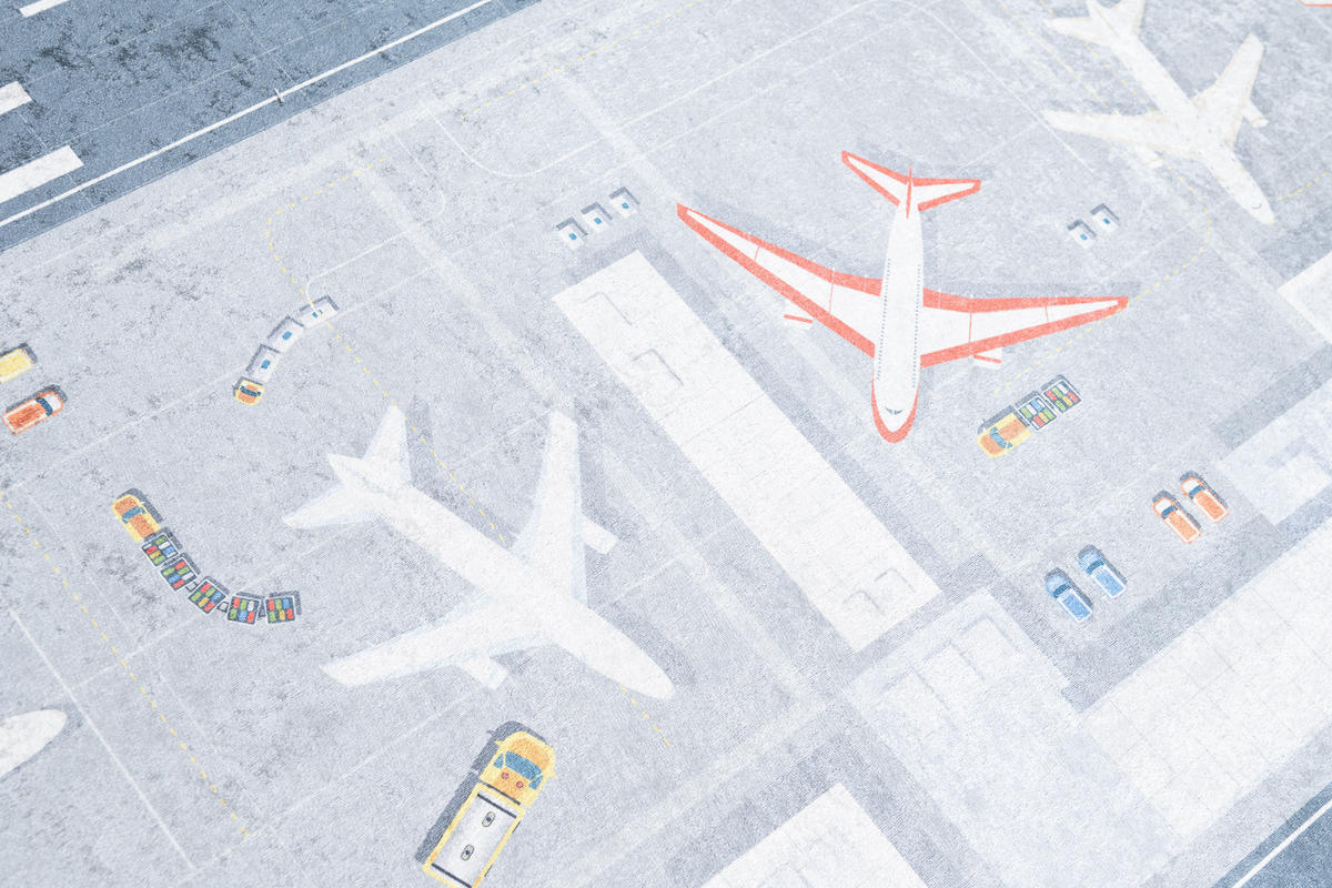 TEPPICH EMMA Grau 120/170 cm - Grau, Kunststoff (120/170cm) - Tapiso