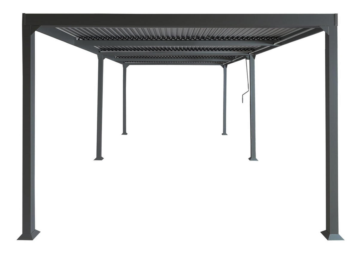 PERGOLA Alu 224x600x300cm Anthrazit - Anthrazit, Metall (600/224/300cm) - BERLINLODGE