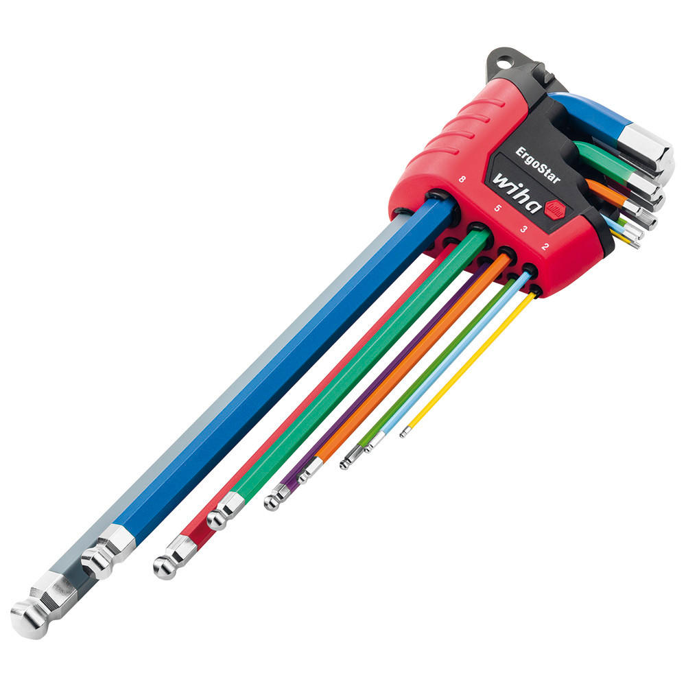 SECHSKANT-KUGELKOPF Stiftschlüsselsatz Classic - Multicolor, Kunststoff (230/70/30cm) - Wiha