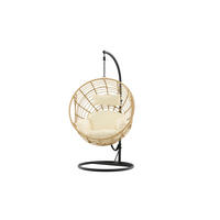 HÄNGESESSEL VIGA Beige 105x160x186 cm - Beige, Metall (105/186/160cm) - FURNLUX