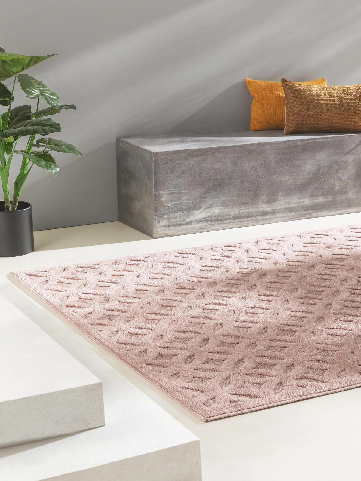 OUTDOORTEPPICH Bonte Rosa 200x290 cm - Rosa, Textil (200/290cm) - benuta Nest