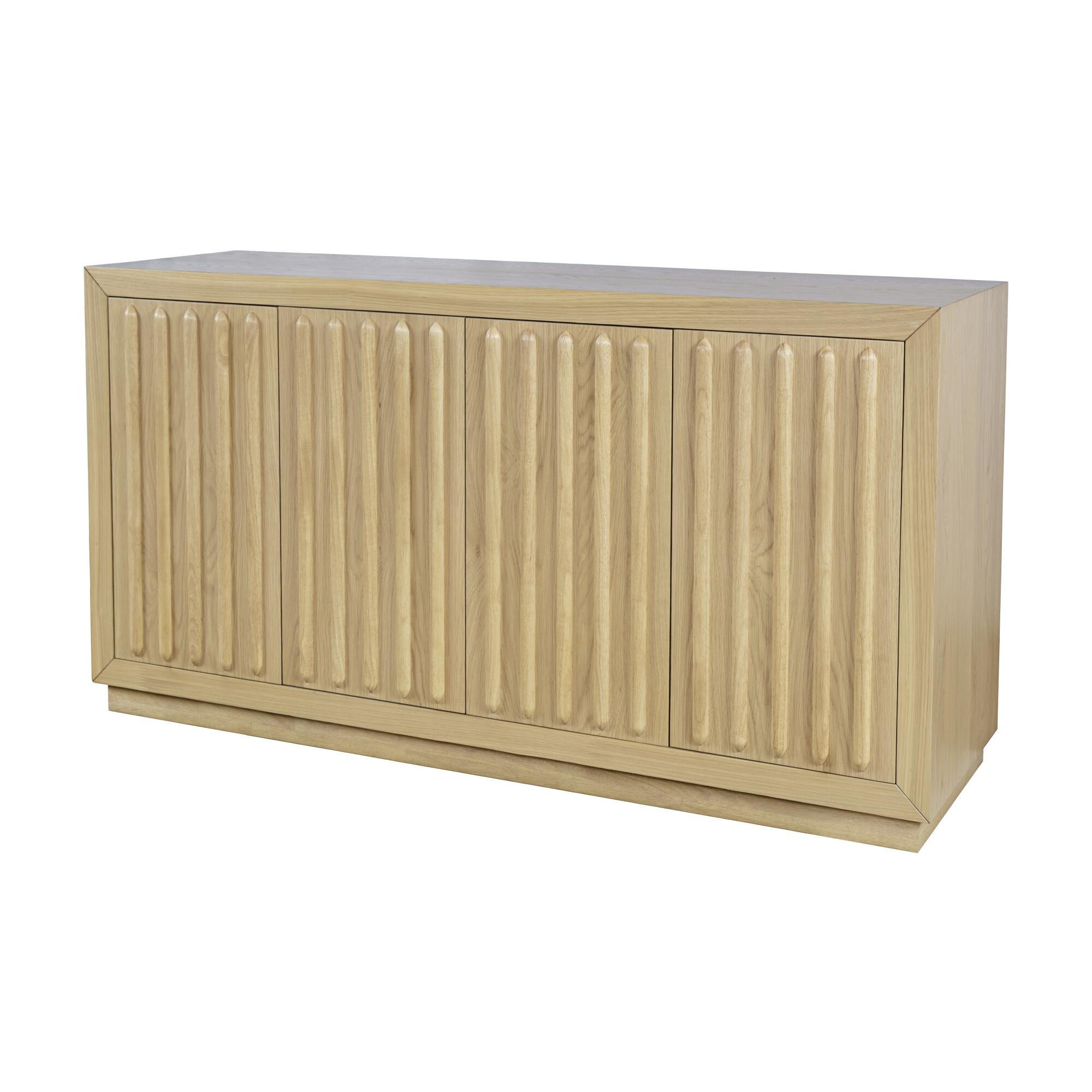 SIDEBOARD AVOLA Beige 153x46x82 cm - Beige, Holz (153/82/46cm) - FURNLUX