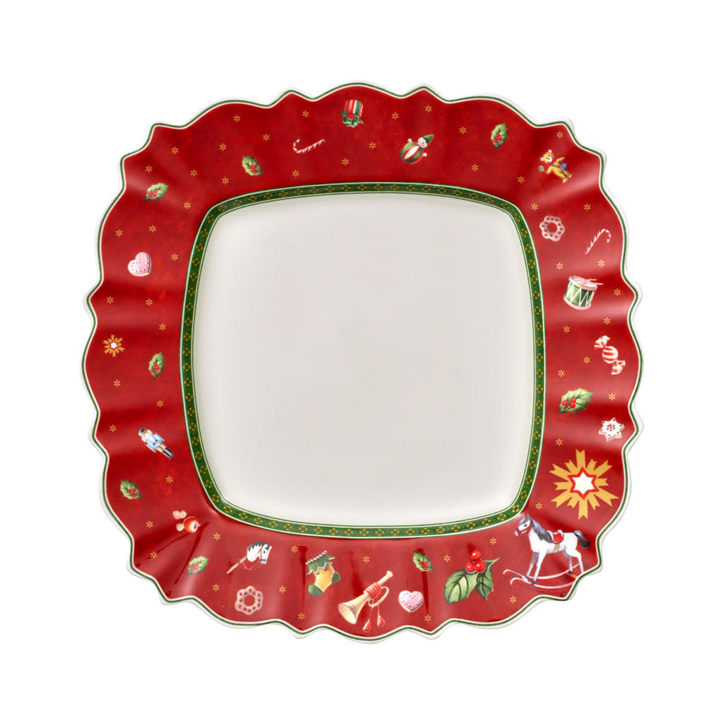 SPEISETELLER Toy's Delight rot 28 x 28 cm - Rot, Keramik (28cm) - Villeroy & Boch