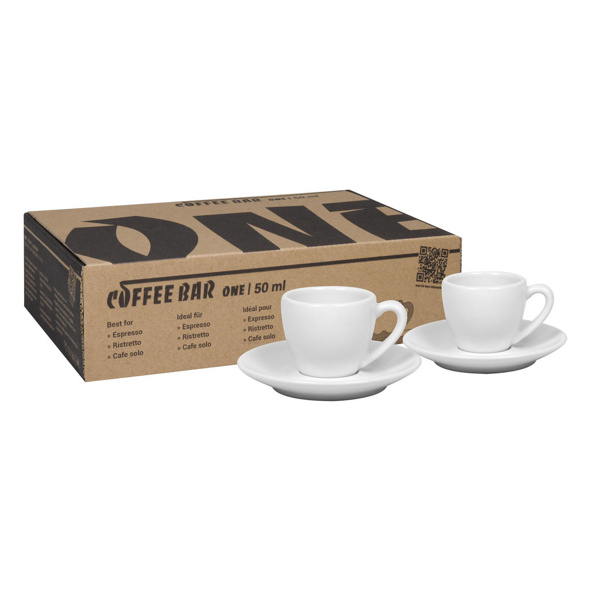ESPRESSOTASSEN 2er Set Coffee Bar ONE - Naturfarben, Keramik (0.05L) - Könitz