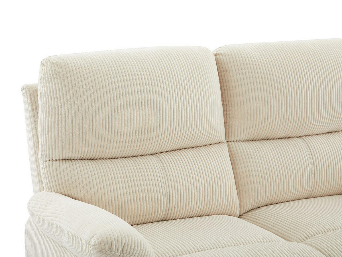 RELAXSOFA - 2 Personen - stoff - beige Lunano - Beige, Kunststoff/Textil (154/102/89cm) - Vente-Unique