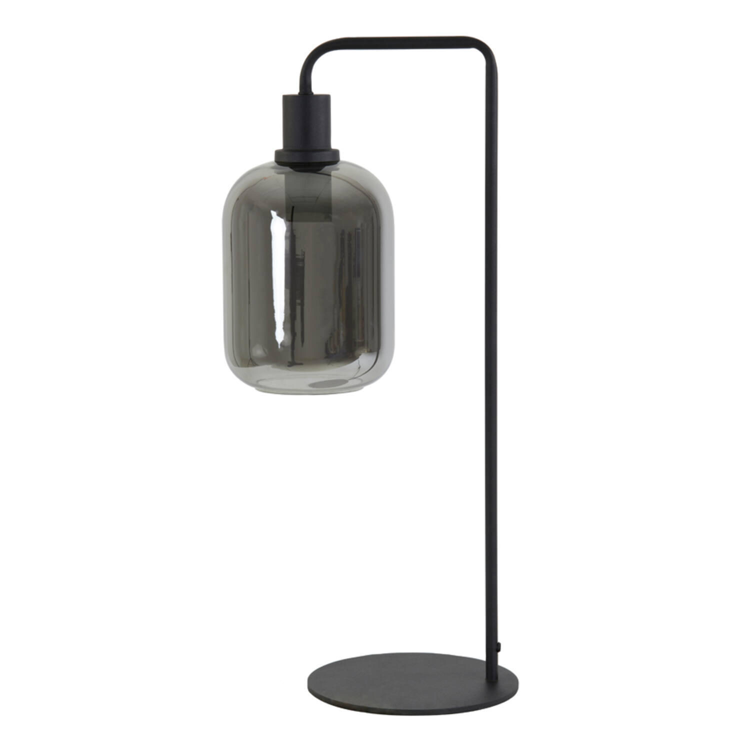 TISCHLAMPE Lekar Grau Ø26/60 cm - Grau, Metall (26/20/60cm) - Light & Living