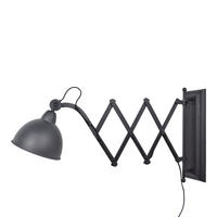 WANDLAMPE Harmonica - Schwarz, Metall (70/40/20cm) - Urban Interiors