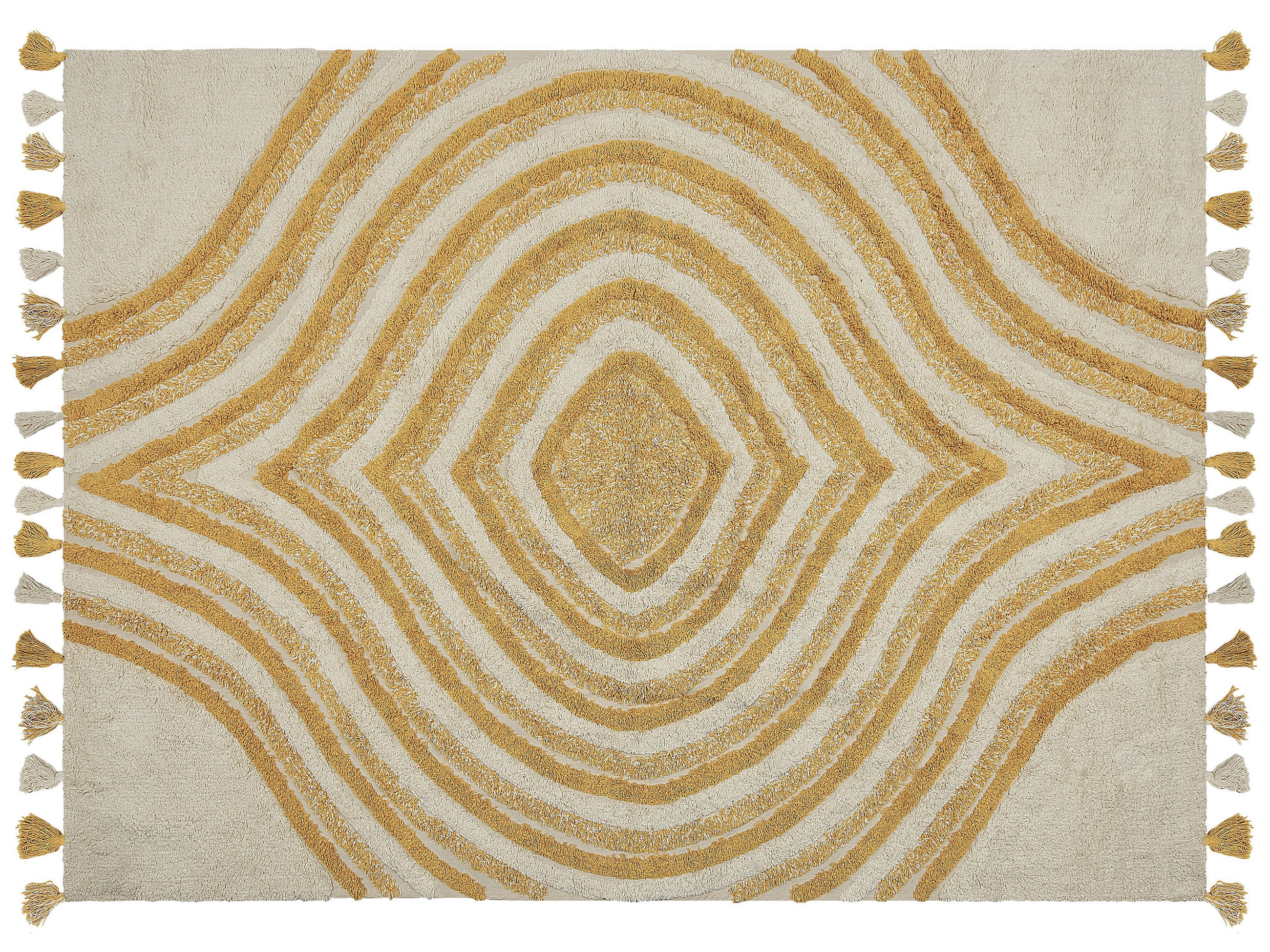 KURZFLOR-TEPPICH Bingol 230/160 cm - Beige, Textil (160/230cm) - Beliani