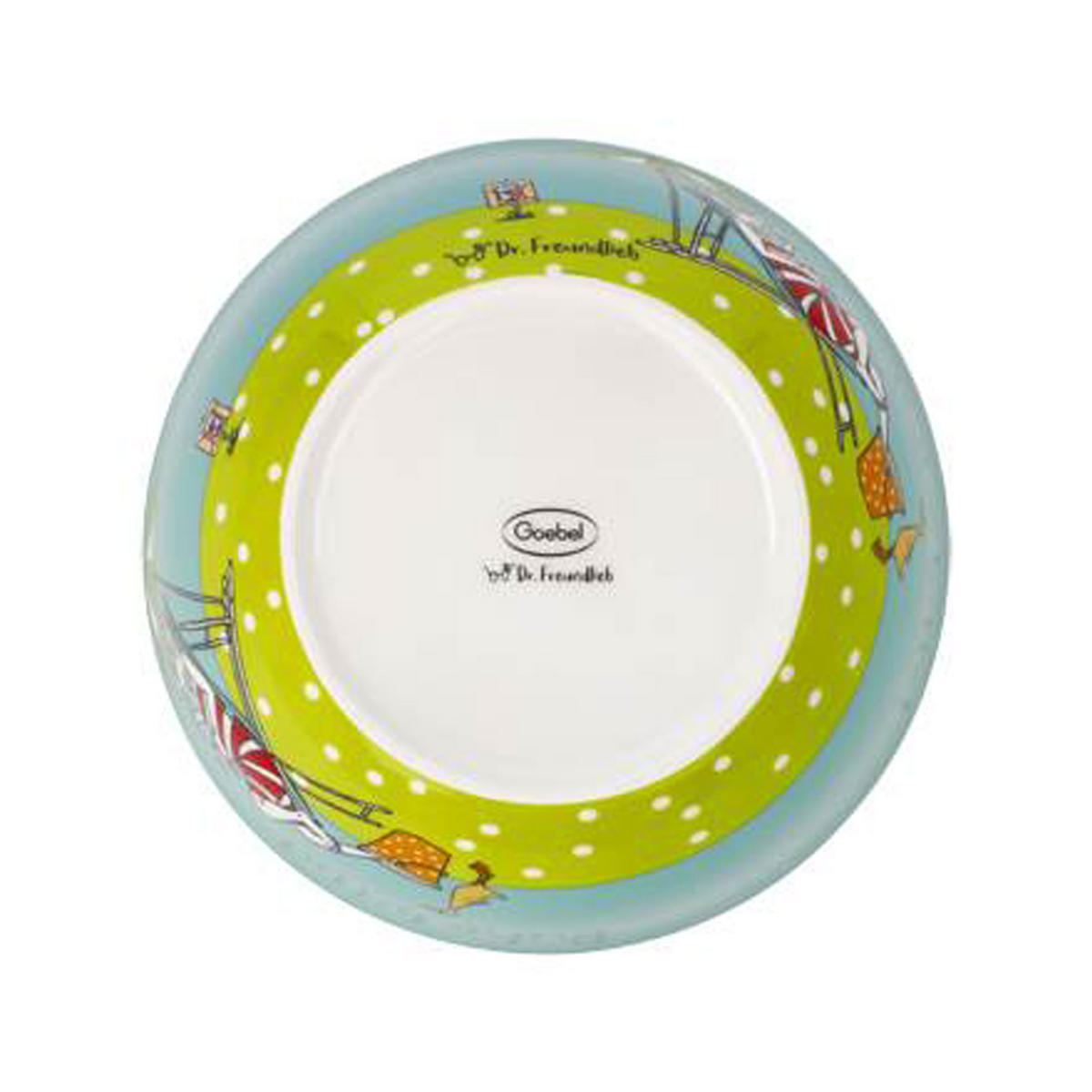 KÜNSTLERSCHALE Freundlieb -Ruhe Bitte!, Fine Bone China - Multicolor, Keramik (7cm) - Goebel