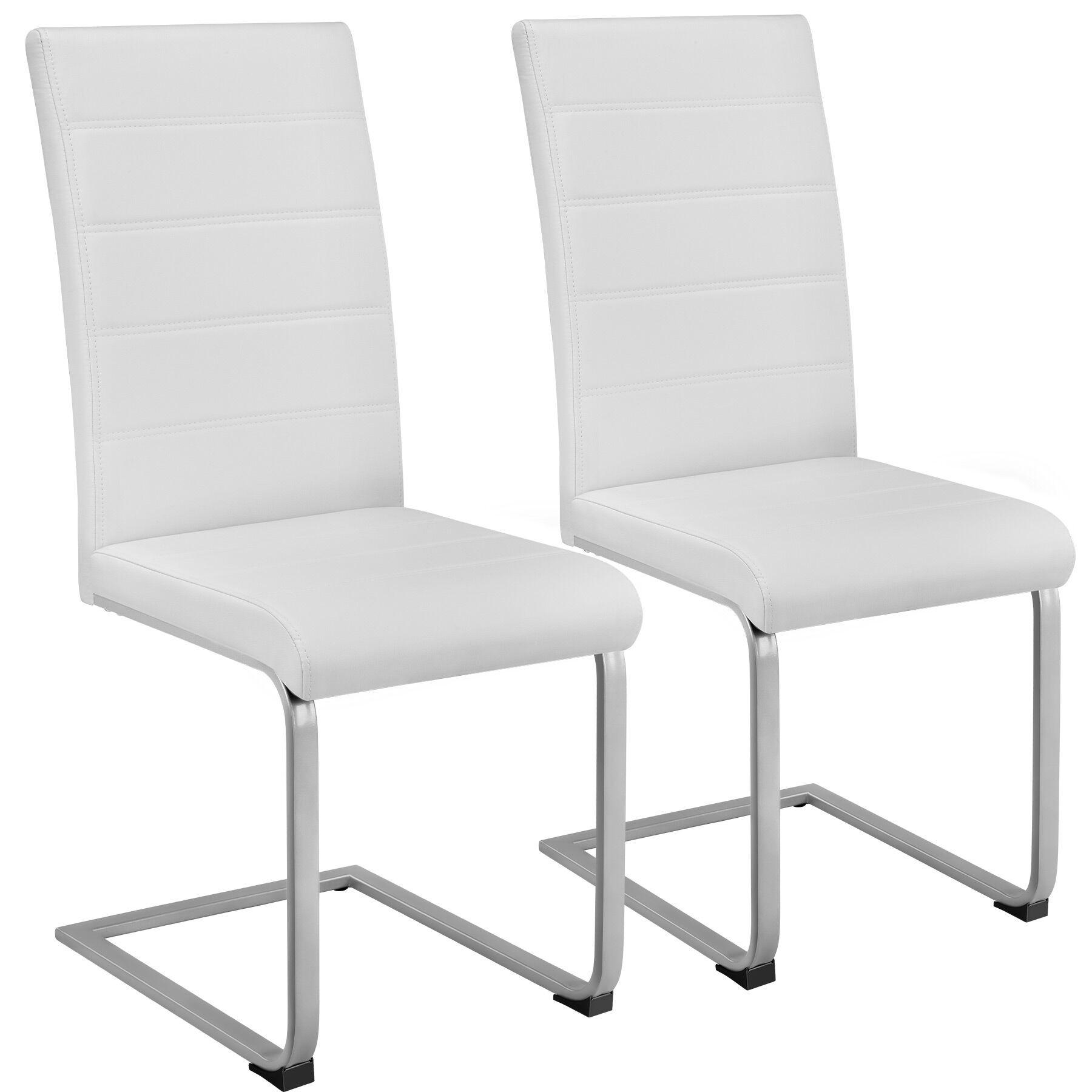 SCHWINGSTUHL 2er Set Bettina 41 x 52 x 99 cm weiß - Weiß, Textil (52/99/41cm) - tectake