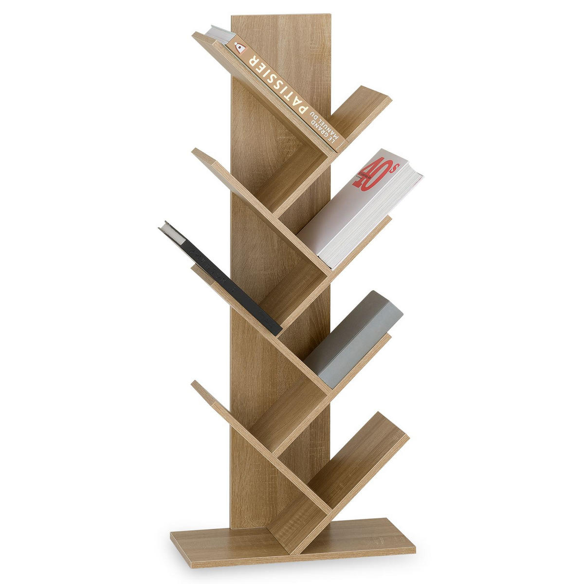 BÜCHERREGAL JULES Sonoma Eiche - Sonoma Eiche, Holzwerkstoff (48/116/23cm) - IDIMEX