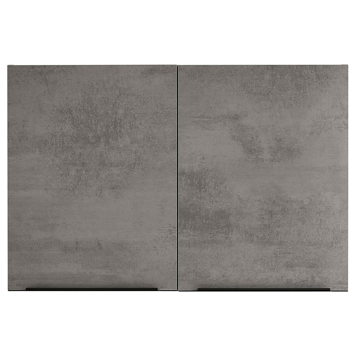 HÄNGESCHRANK mit 2 Türen - Chromix Anthrazit - Weiß, Holzwerkstoff (90/60/33cm) - home24