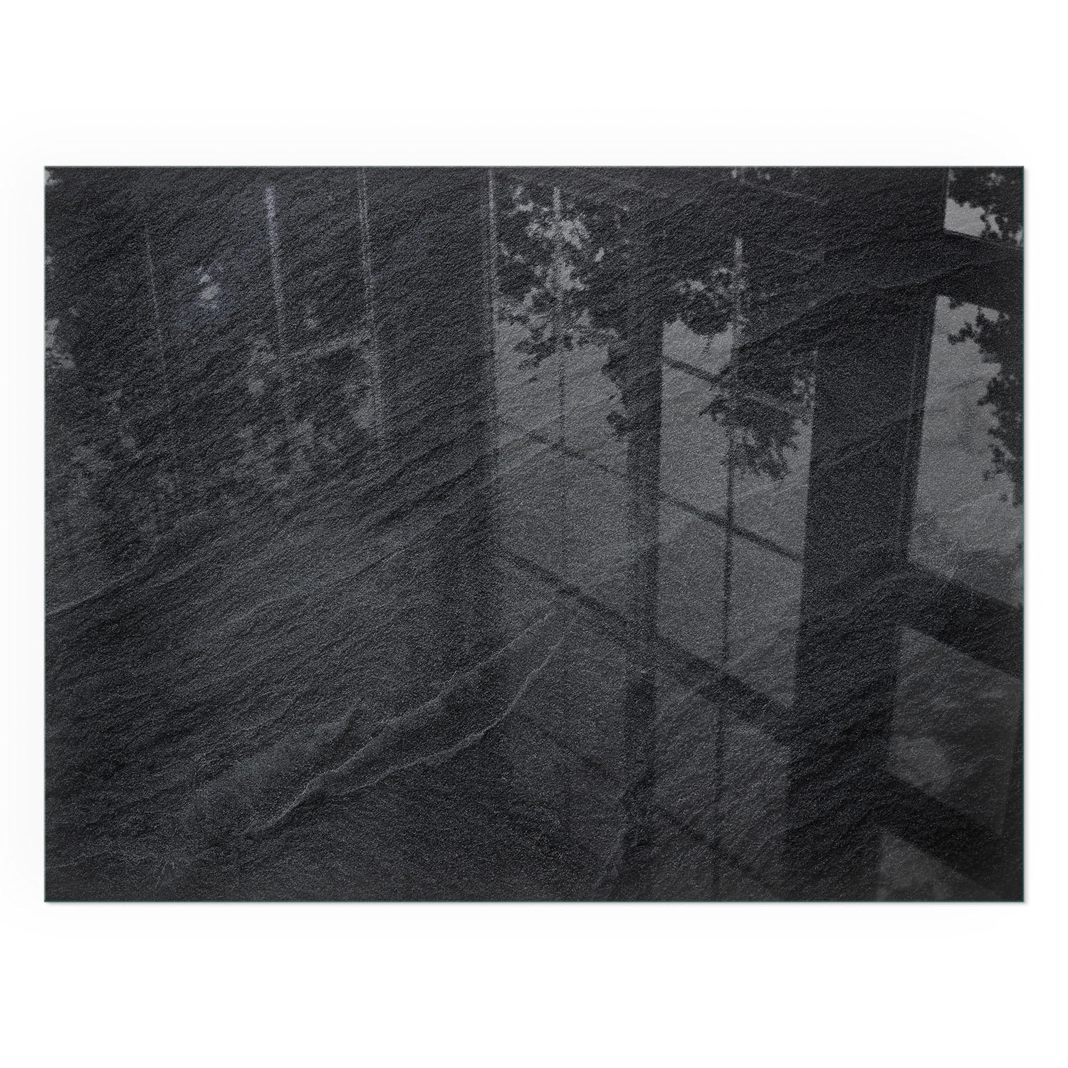 GLASPLATTE für Kamin 80x60 cm - Schwarz, Glas (80/60/0.4cm) - TULUP