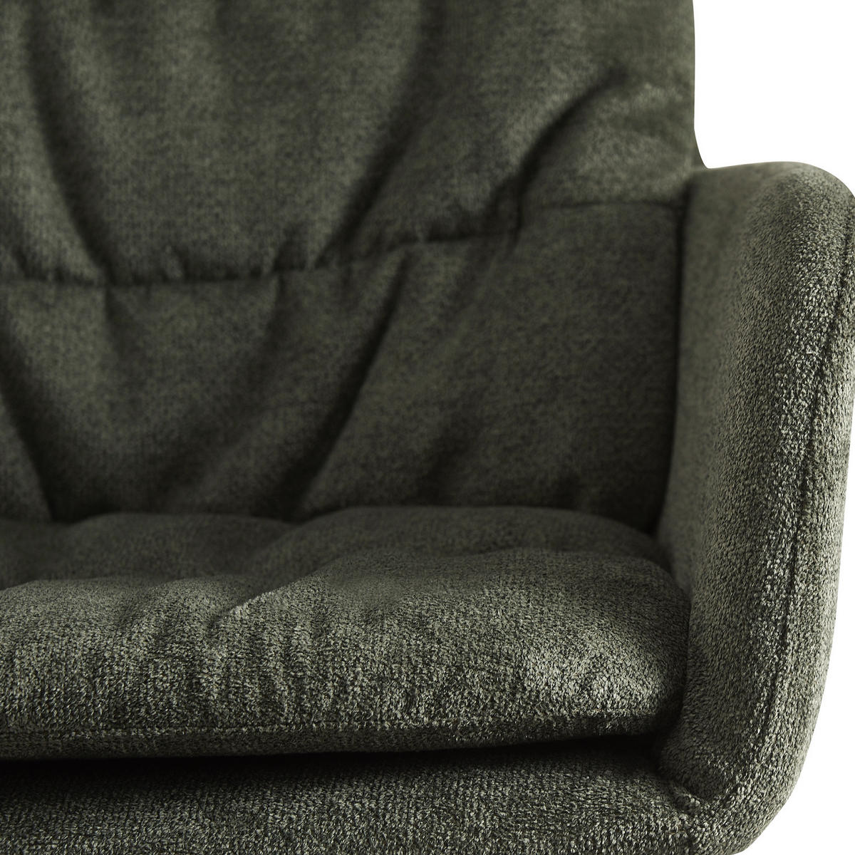 ARMLEHNSTUHL CAZAR Grün - Grün, Textil/Metall (57/90/68cm) - B&D Home