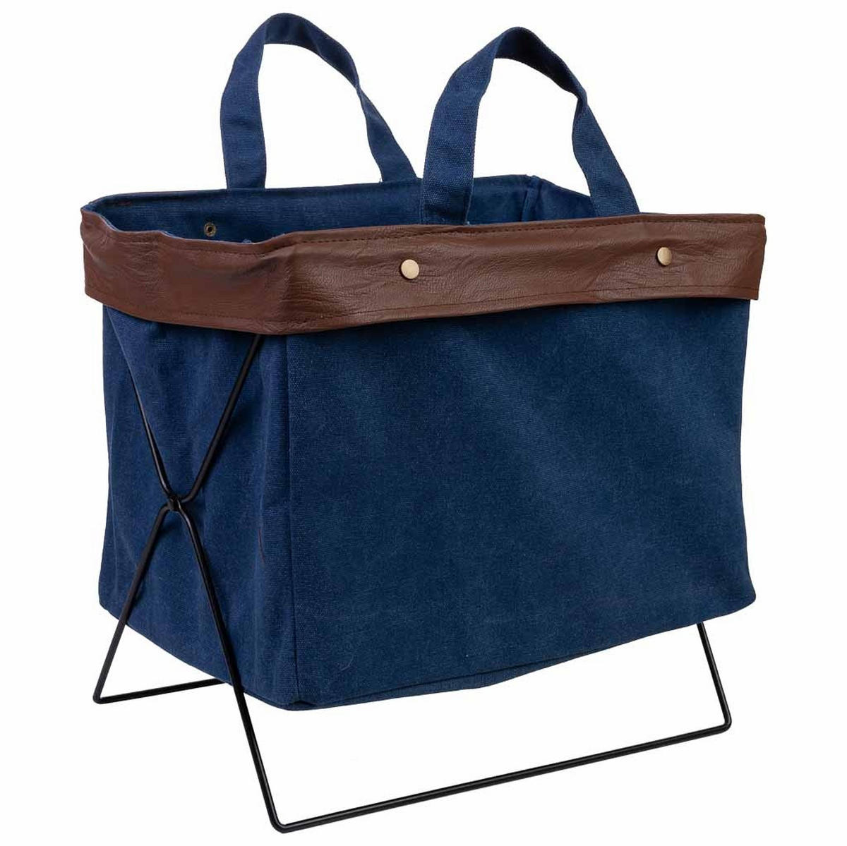 AUFBEWAHRUNGSKORB aus metall 38x26x36cm - Schwarz, Metall (38/36/26cm) - Wanderlust