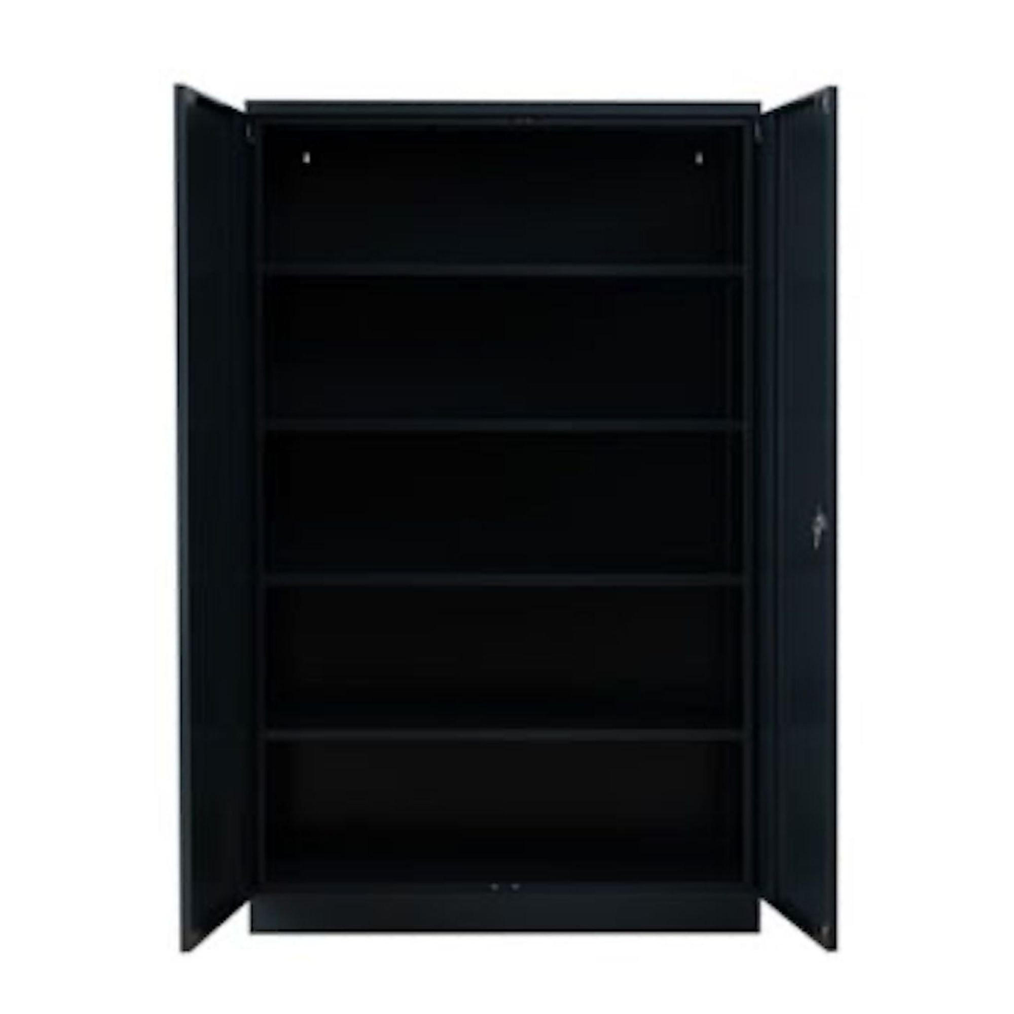 STAHLSCHRANK Bee mit 5 lackierten Fachböden 195x120x42 cm Korpusfarbe Anthrazit Frontfarbe Anthrazit - Anthrazit, Metall (120/195/42cm)