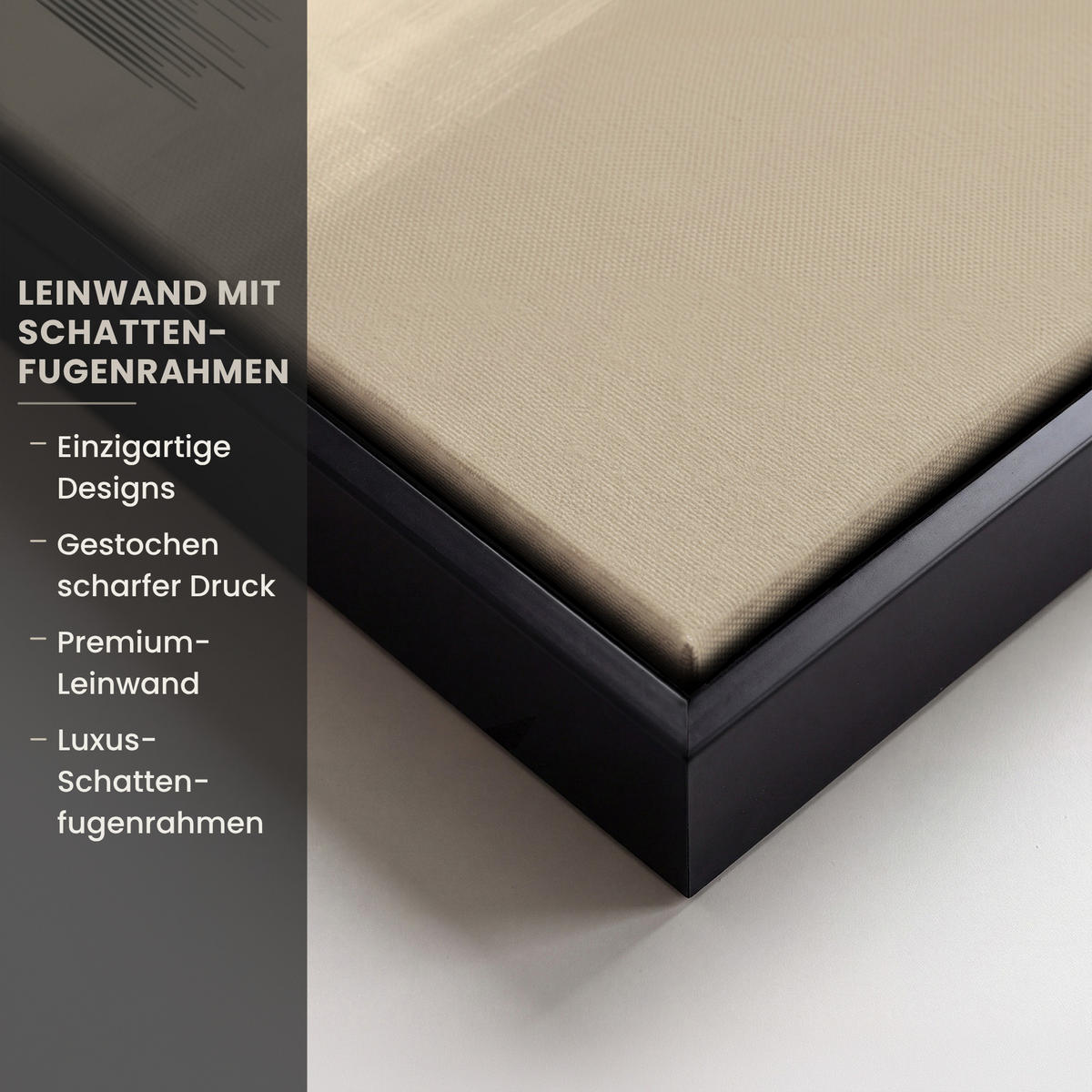 LEINWAND Bilder mit Rahmen - Abstrakt - Formen - Beige - Texturen - 70x100 - Beige, Textil (70/100cm) - MuchoWow