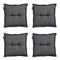 SITZKISSEN Panama 50/50 cm 4er-Set - Grau, Textil (50/5/50cm) - Madison