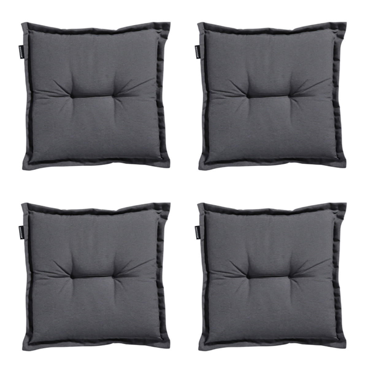 SITZKISSEN Panama 50/50 cm 4er-Set - Grau, Textil (50/5/50cm) - Madison