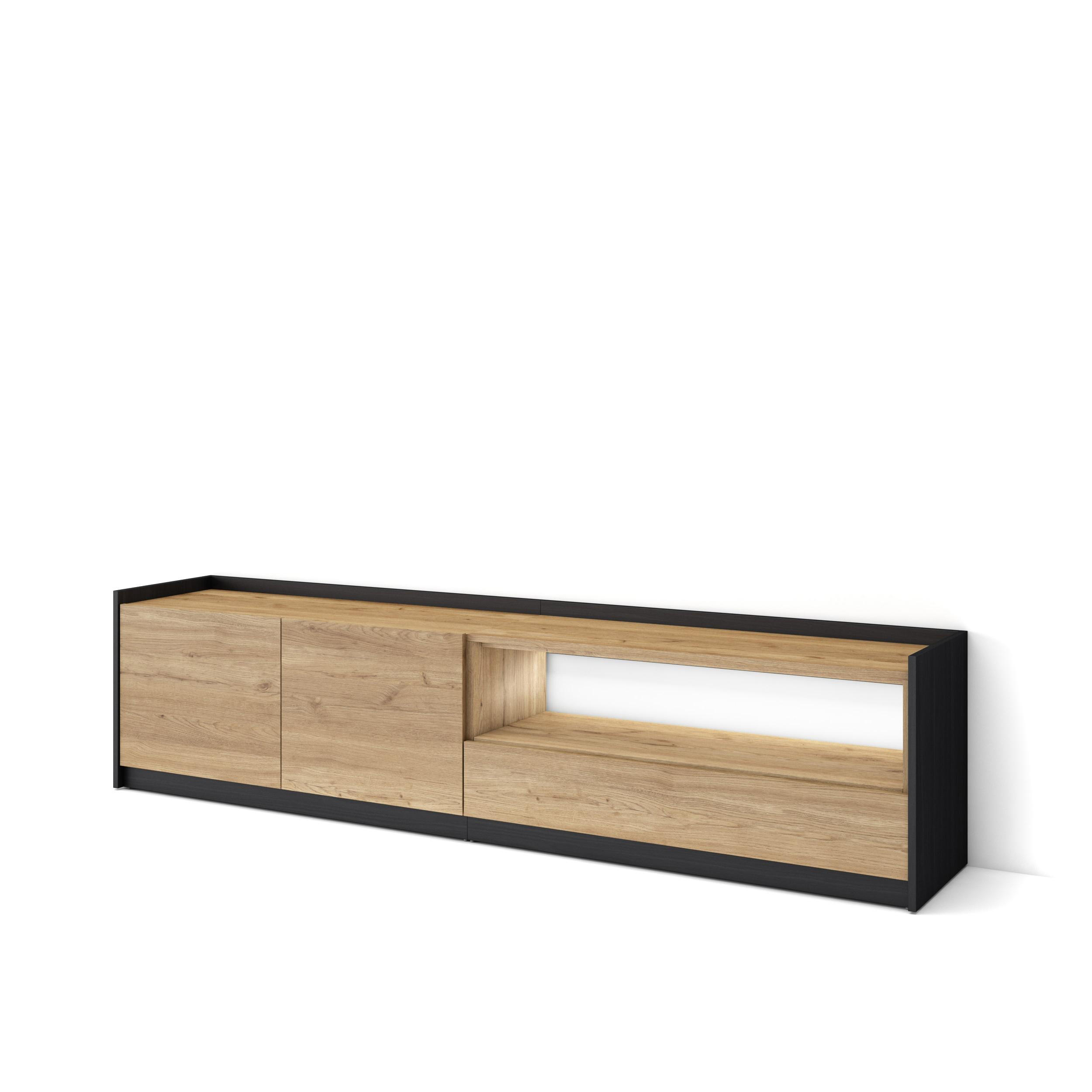 Skraut Home Lowboard, Eiche 207x50x37 cm