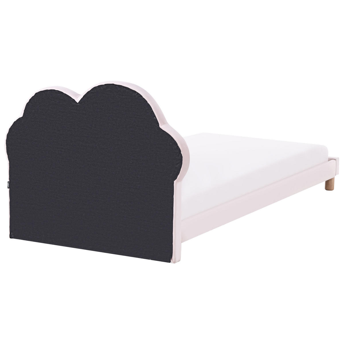 KINDERBETT 90x200 cm Rosa Mazou - Pink, Textil (90/200cm) - Beliani