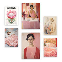 POSTER Set Mit 6 Romantische Rose In Vielseitiger Stil A3 & A4 Rahmenlos - Klar, Papier (29/3cm) - Nacnic