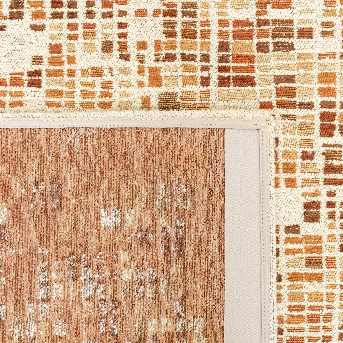 PREPROGA Cubik Pumpkin 240/340 cm - oranžna, umetna masa/tekstil (240/340cm) - Louis De Poortere