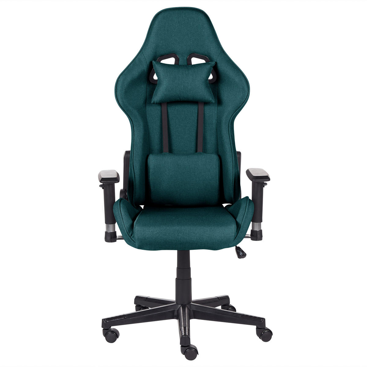 BÜROSTUHL Polyester Grün Warrior - Grün, Textil/Metall (62/122/62cm) - Beliani