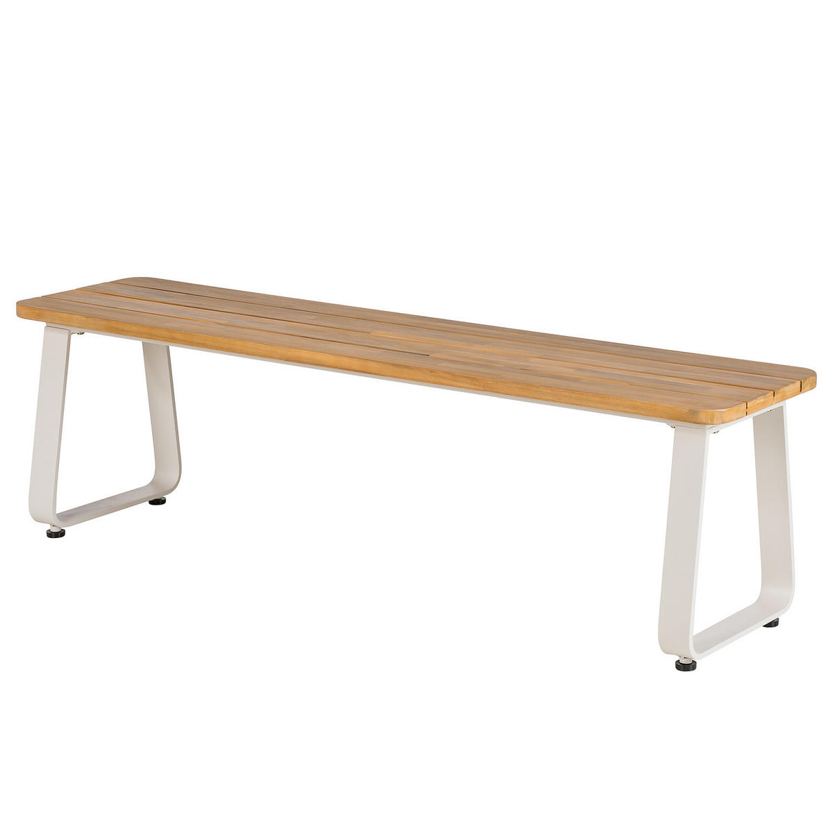 GARTENSITZGRUPPE - Akazie massiv / Aluminium - Braun / Beige - 3-teilig - Akaziefarben, Holz/Metall - home24