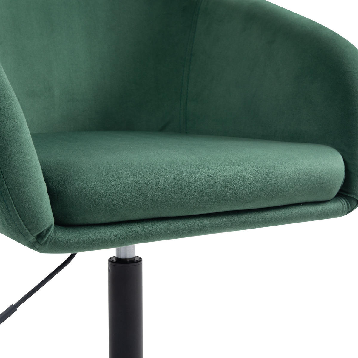 LOUNGESESSEL JAMAIKA mit Armlehnen Samt - Dunkelgrün, Textil (59/95/59cm) - SVITA