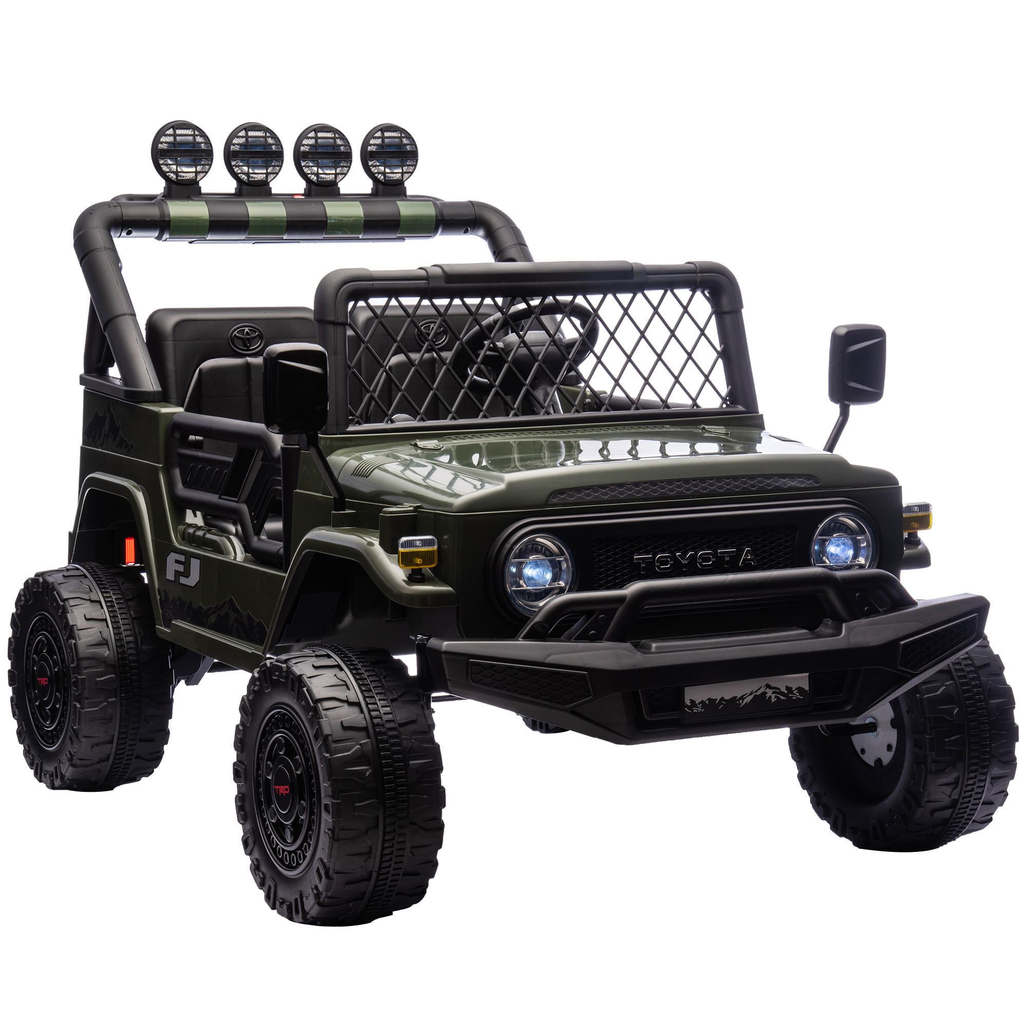 Aiyaplay Kinder-Elektroauto Dunkelgrün 86x88x122 cm