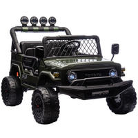 KINDER-ELEKTROAUTO Metall Kunststoff Dunkelgrün - Dunkelgrün, Metall (122/86/88cm) - AIYAPLAY