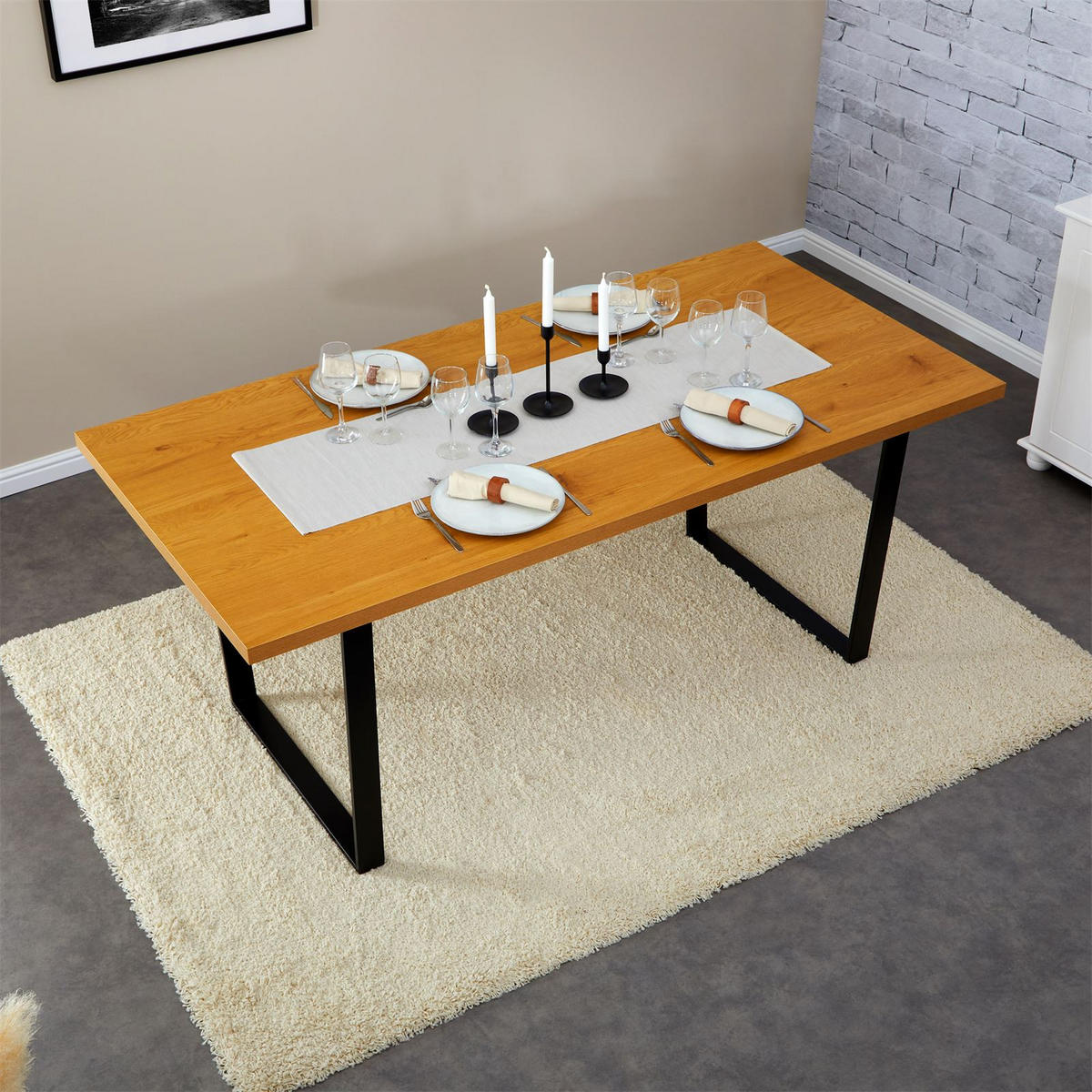 ESSTISCH VIDAGO - Wildeiche, Holzwerkstoff (90/180/76cm) - CARO-Möbel