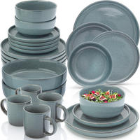 KOMBISERVICE KAIRO OCEAN - 30 teilig aus Steingut - Blau, Stein (27/9.5/27cm) - Sänger