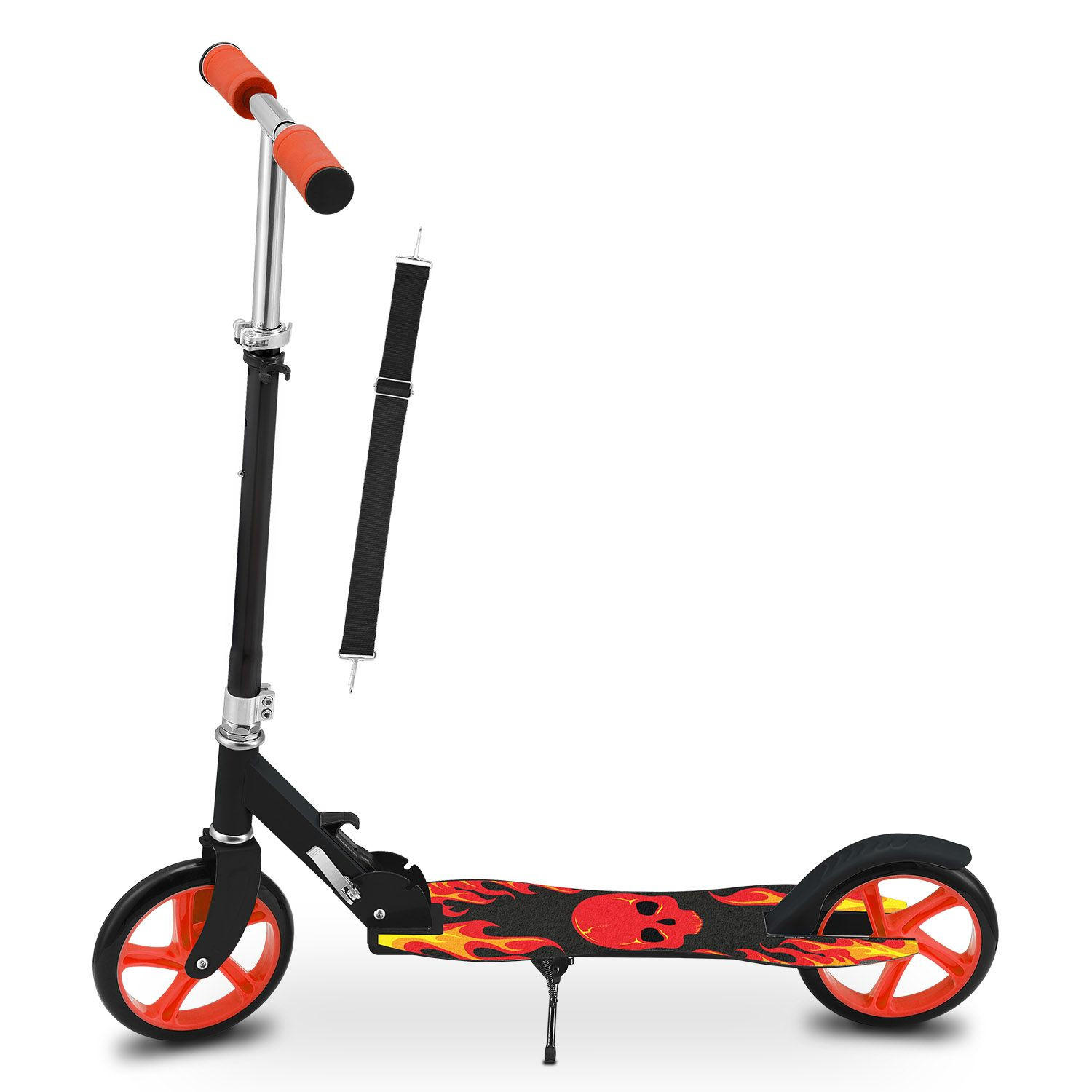CITYROLLER Fire schwarz/ rot - Schwarz, Metall (88/27/106cm) - Artsport