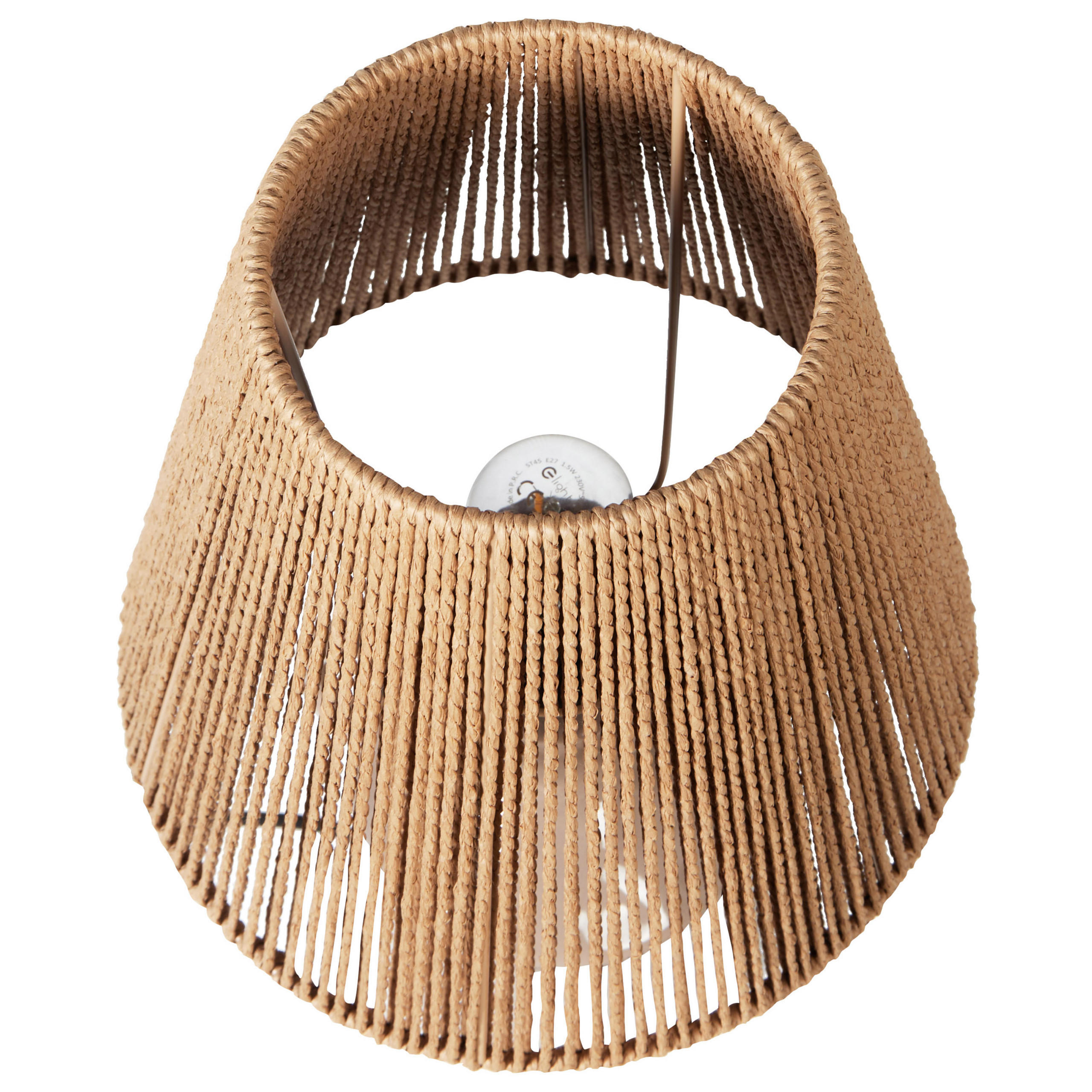 Beliani Tischleuchte Beige 24x51x24 cm