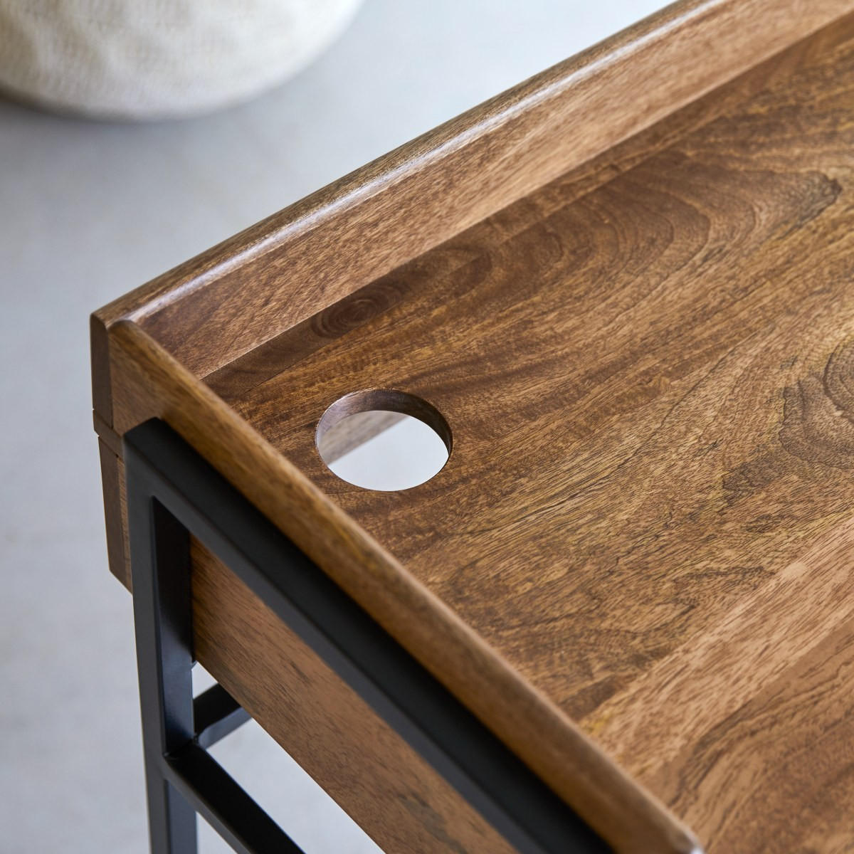 SCHREIBTISCH Hedda Braun aus Mango - Braun, Holz (55/114/83cm) - Tikamoon