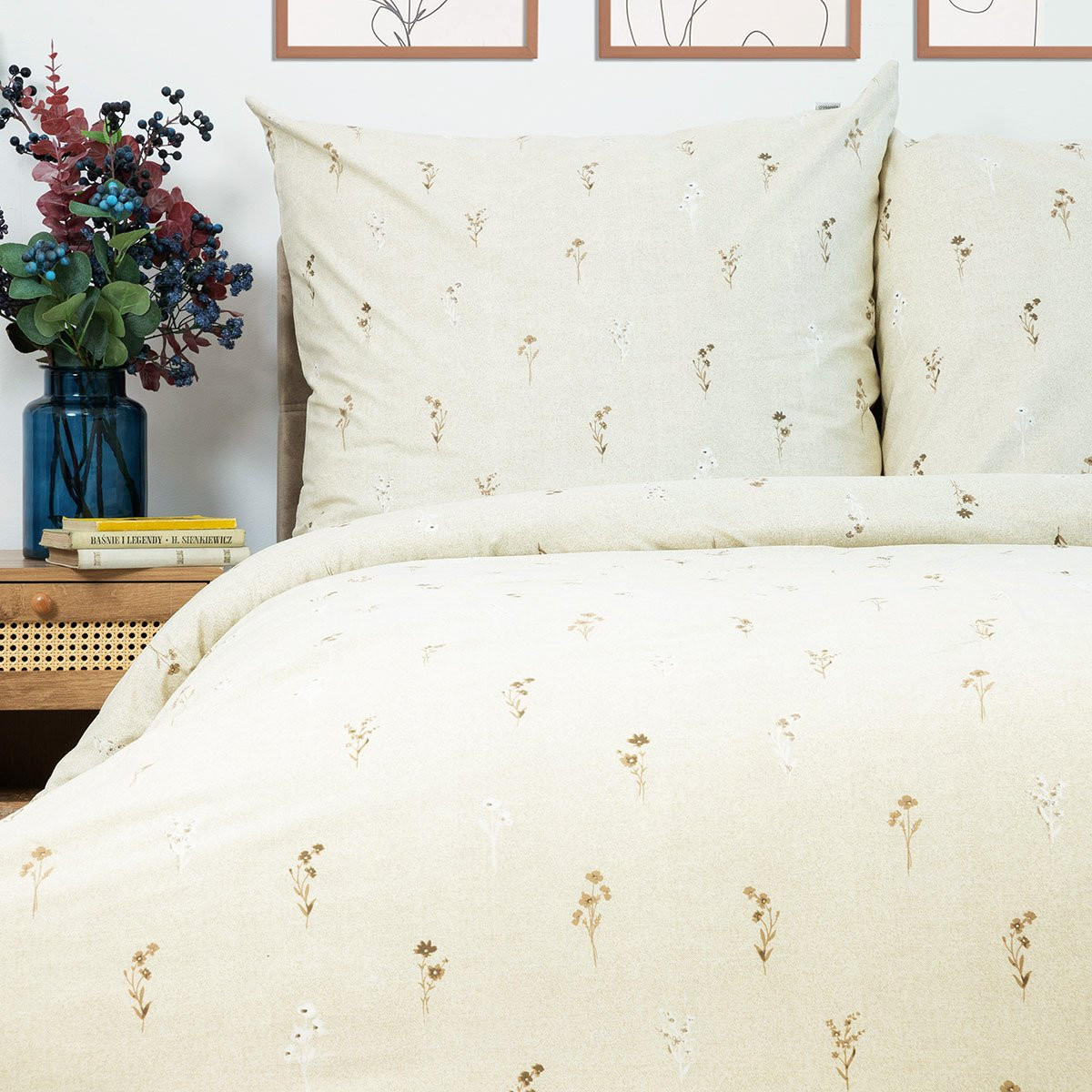 BETTWÄSCHE Rem Baumwolle beige 200/220 cm - Beige, Textil (220/200cm) - Homla