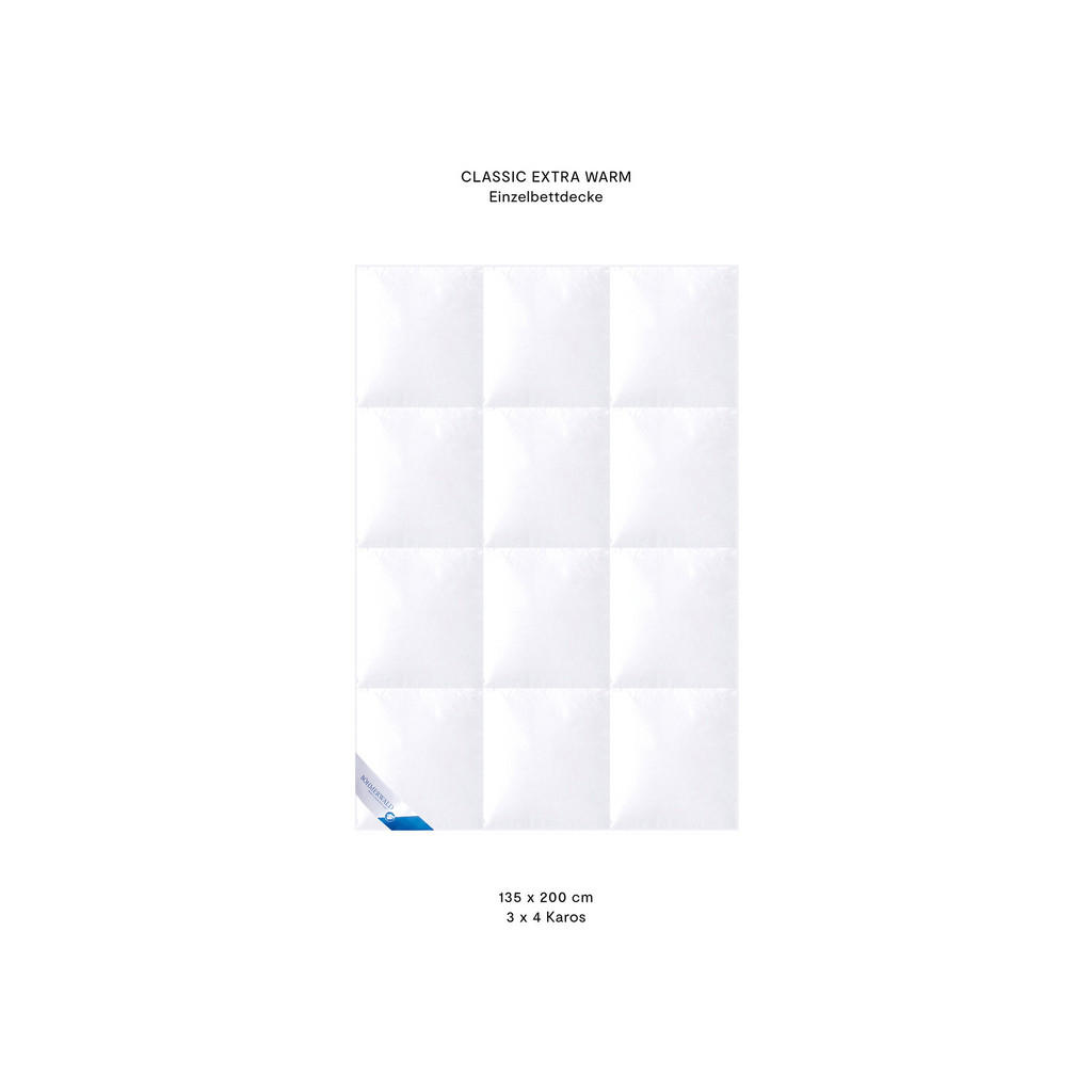 Thumbnail - Böhmerwald Winterbettdecke, Weiß, Textil, Füllung: Daunen, Federn, 135x200 cm, Schlaftextilien, Bettdecken, Winterdecken