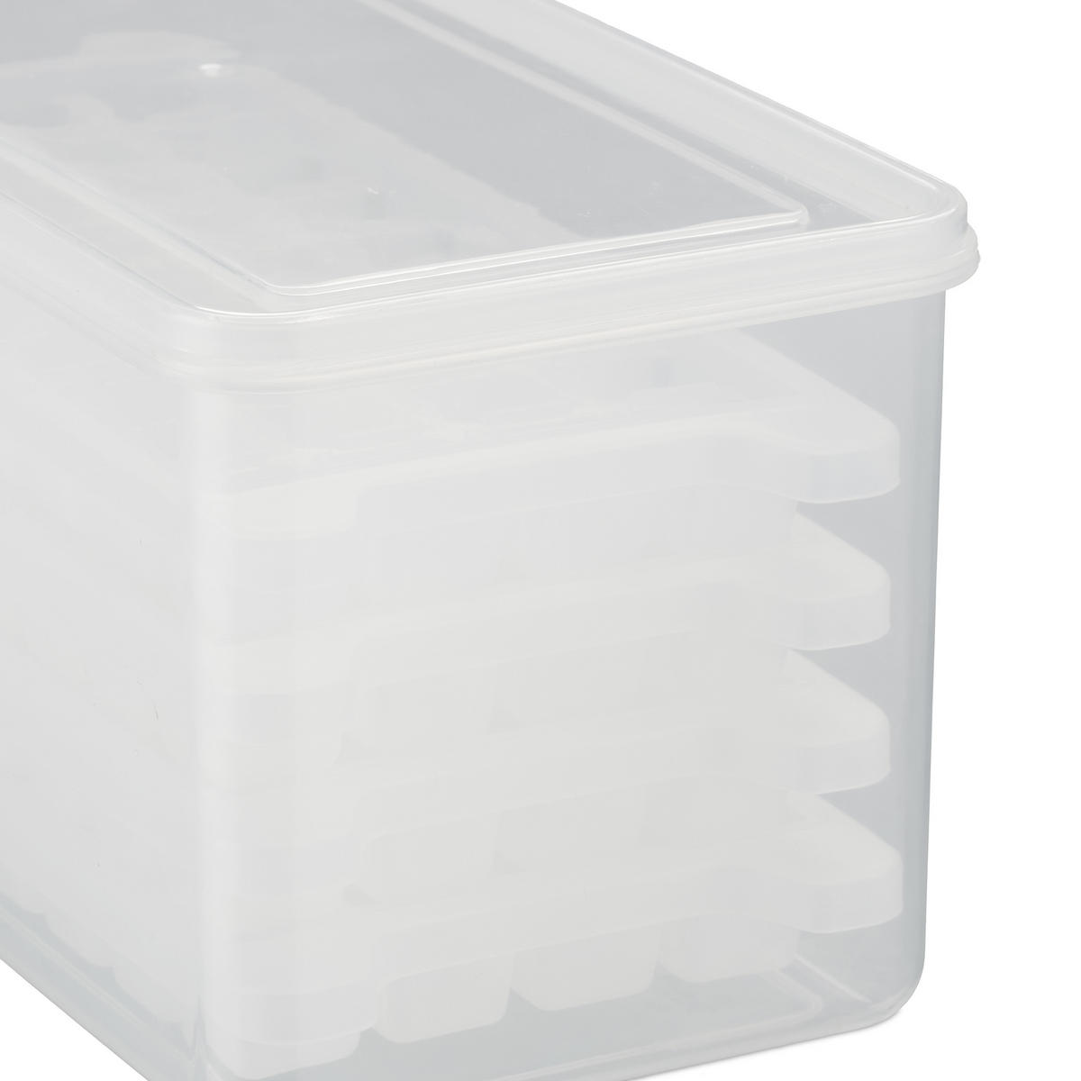 7TLG.EISWÜRFELFORMSET - Transparent, Kunststoff (28/13.5/13.5cm) - Relaxdays