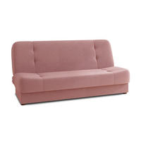 SCHLAFSOFA Sena - Braun/Rosa, Holz/Kunststoff (195/89/89cm) - Sofnet