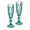 WEINGLAS-SET Elise Grün 15/22/21 cm Glas - Grün, Glas (0.18L) - Mondex