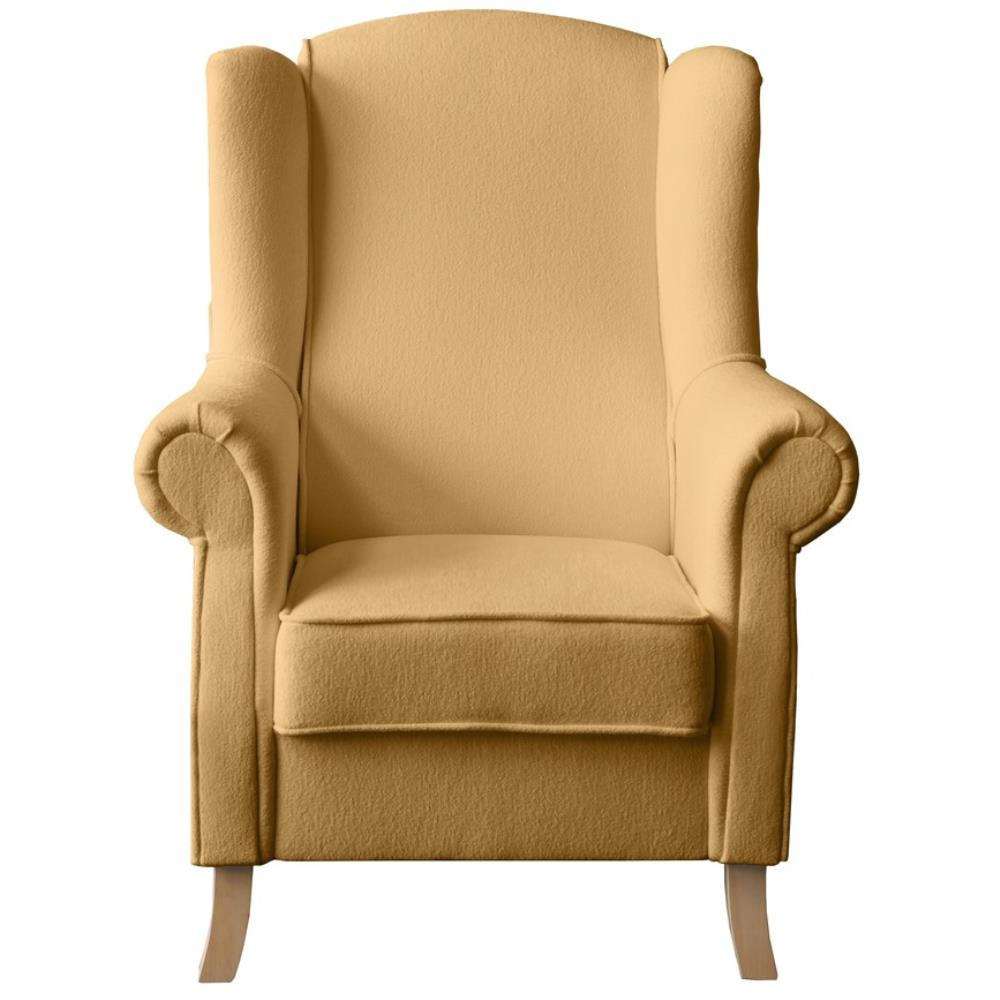 Thumbnail - Beautysofa Ohrensessel, Bernstein, Textil, 1-Sitzer, 88x118x86 cm, Wohnzimmer, Sessel, Ohrensessel
