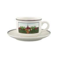 TEETASSE MIT UNTERTASSE Design Naif bunt 250 ml - Multicolor, Keramik (0.25L) - Villeroy & Boch
