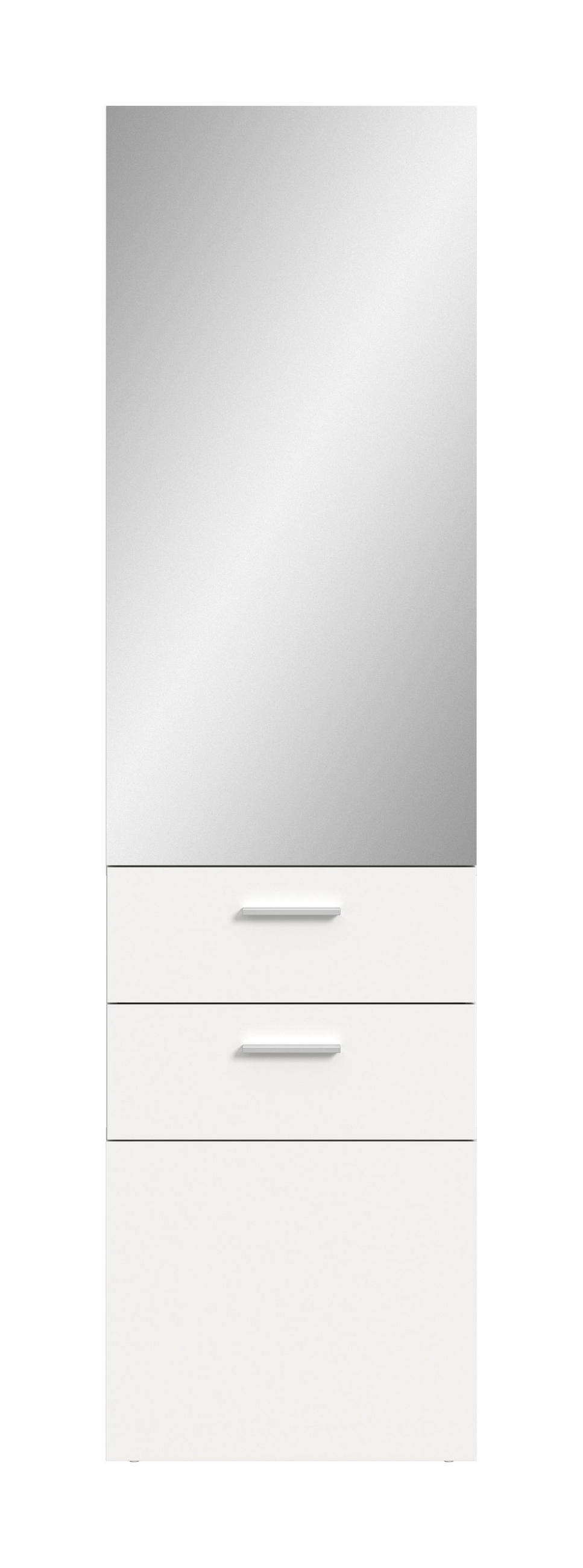 GARDEROBENPANEEL VAGA (B/H/T: ca. 52/190/36 cm) in weiß/weiß - Weiß, Holzwerkstoff (52/190/36cm)