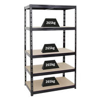 SCHWERLASTREGAL Tiger 180x100x60 cm Fachlast 265 kg Schwarz - Silberfarben, Metall (100/180/60cm) - PROREGAL
