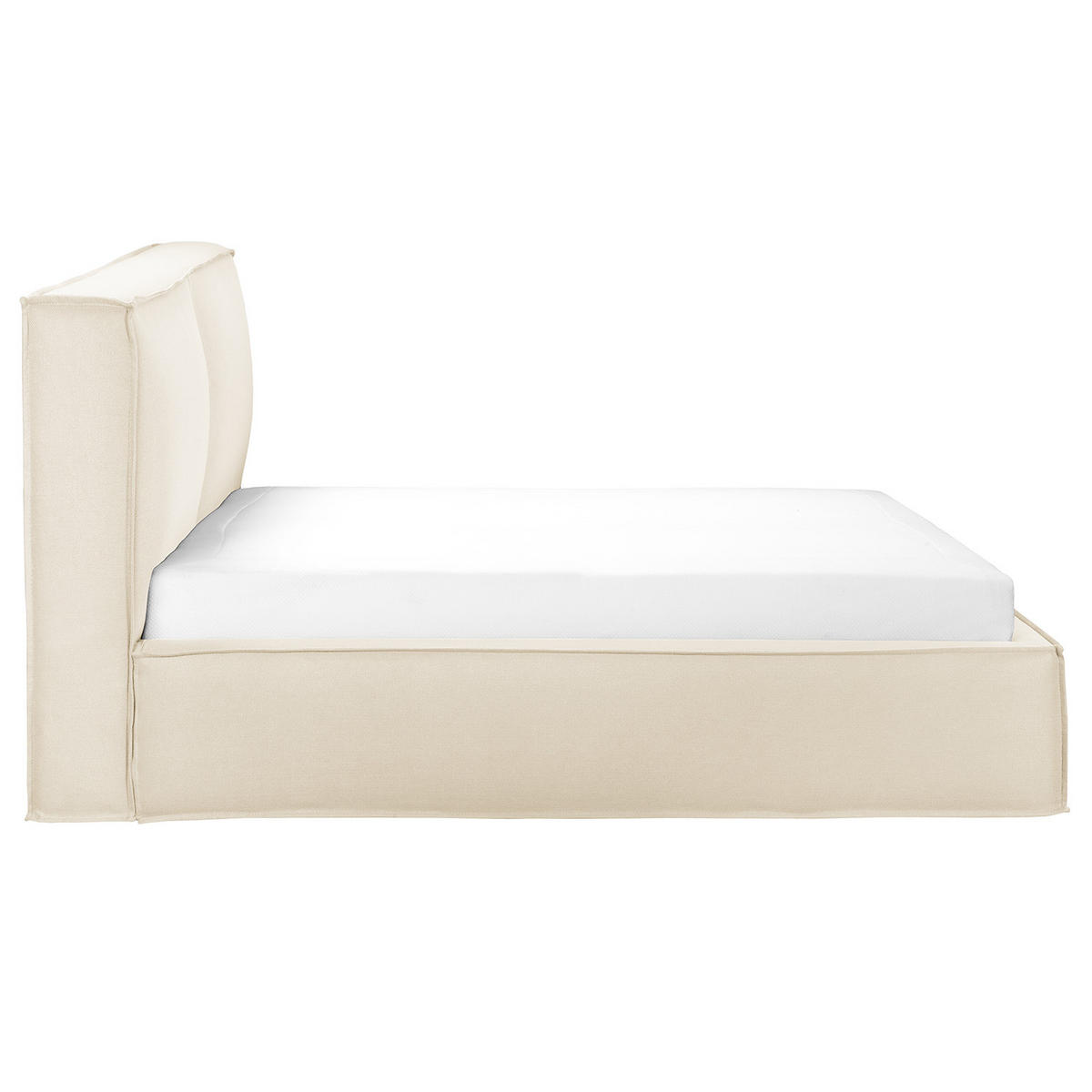 POLSTERBETT - Creme, Textil (180/200cm) - home24